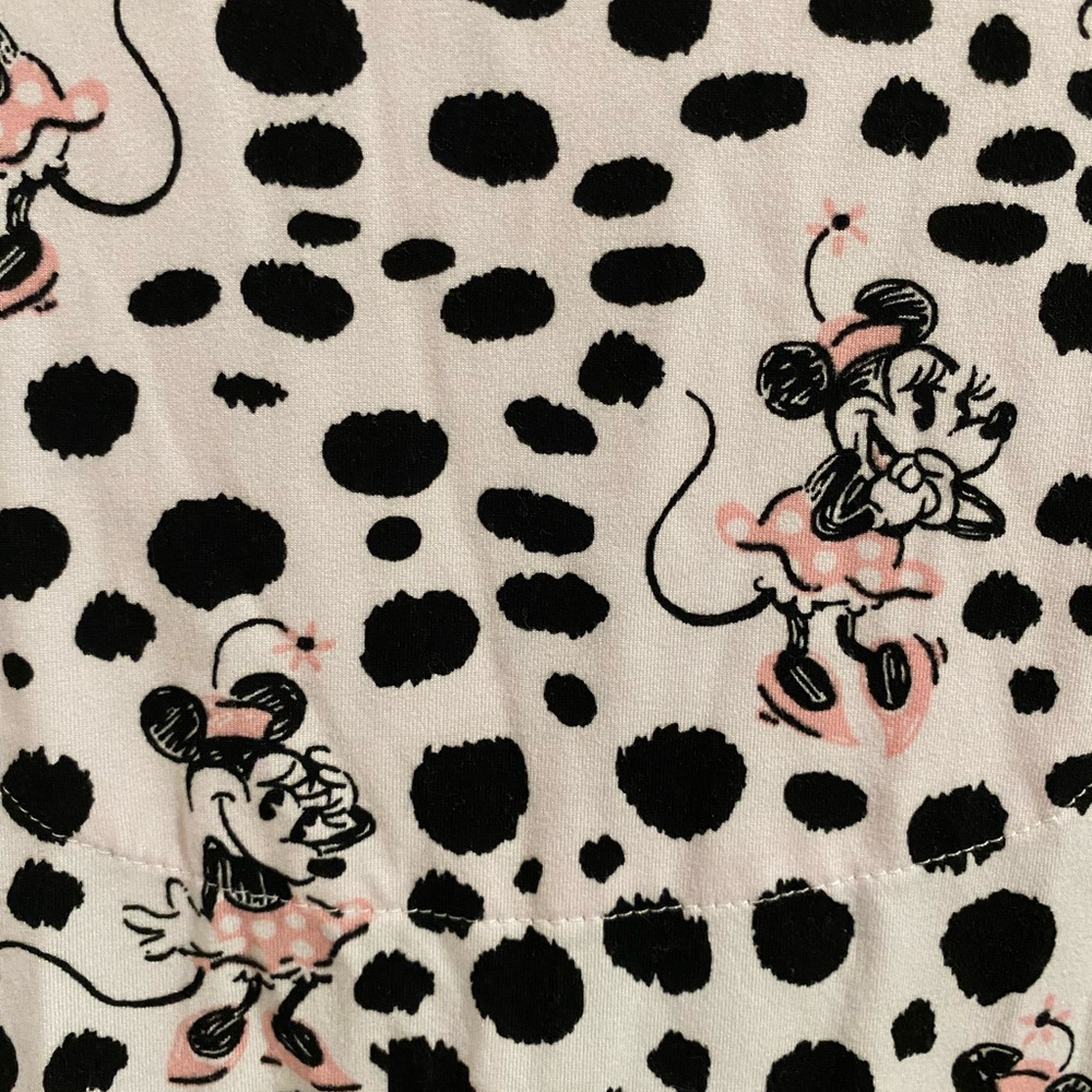 Disney Minnie Mouse Polka Dot Pajama Set - Black, White, Pink - Picture 5 of 11
